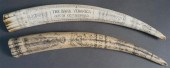 PAIR OF FAUX SCRIMSHAWSPair of