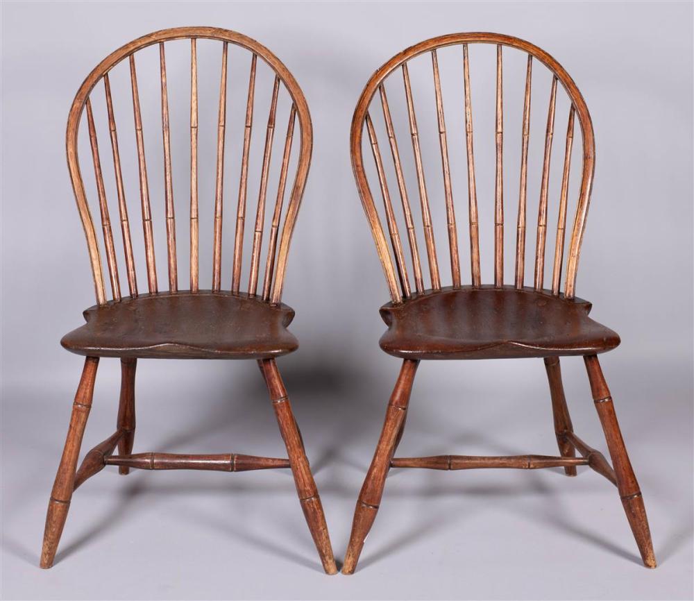 PAIR OF FEDERAL BOWBACK WINDSOR