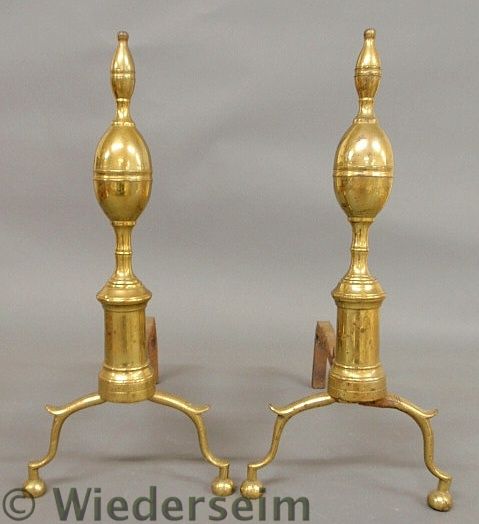 Pair of Federal brass double
