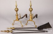 PAIR OF FEDERAL BRASS STEEPLE