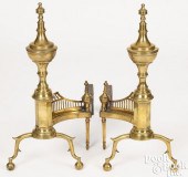 PAIR OF FEDERAL BRASS STEEPLE