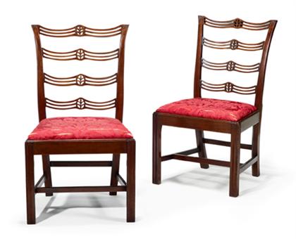 Pair of Federal carved mahogany