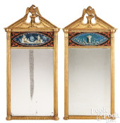 PAIR OF FEDERAL GILTWOOD MIRRO