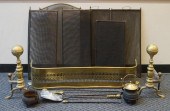 PAIR OF FEDERAL STYLE BRASS AN