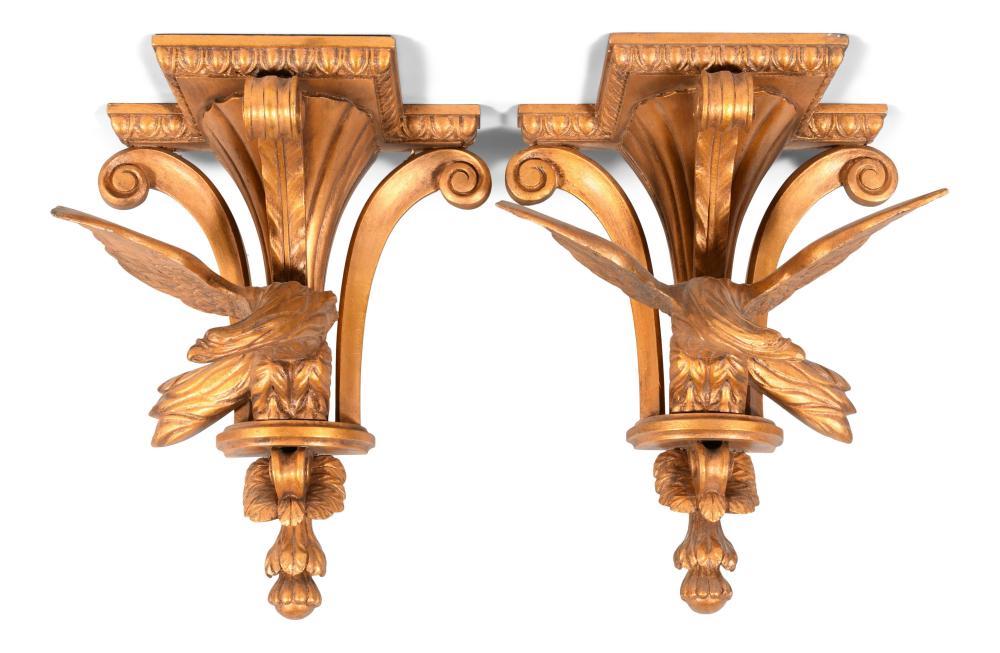 PAIR OF FEDERAL STYLE GOLD