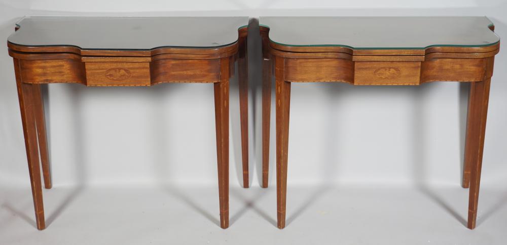 PAIR OF FEDERAL STYLE INLAID