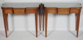 PAIR OF FEDERAL STYLE INLAID M