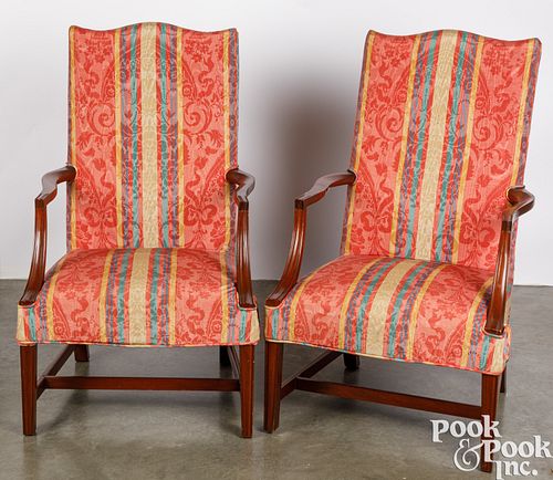 PAIR OF FEDERAL STYLE MAHOGANY
