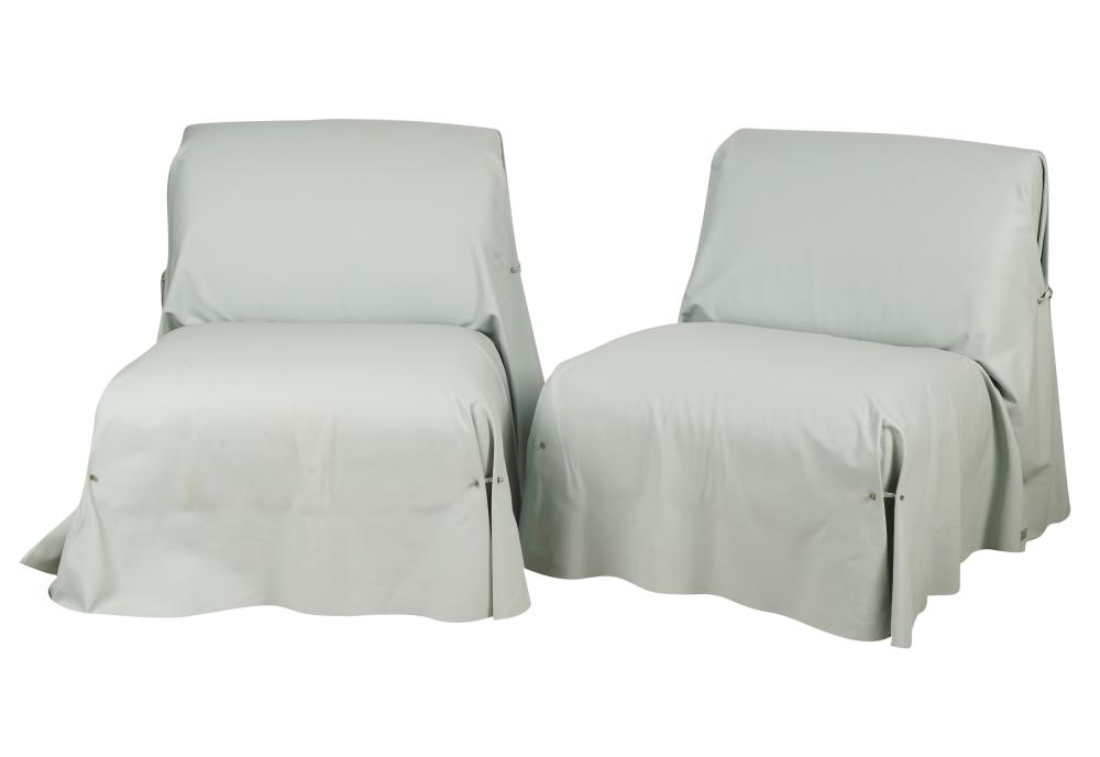 PAIR OF FENDI CASA TUNICA LOUNGE