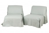 PAIR OF FENDI CASA TUNICA LOUN