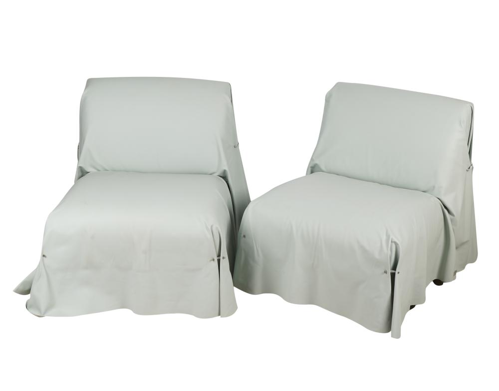 PAIR OF FENDI CASA TUNICA LOUNGE