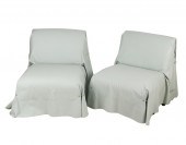 PAIR OF FENDI CASA TUNICA LOUN