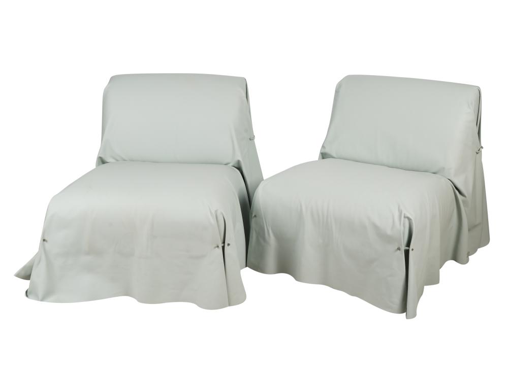 PAIR OF FENDI CASA TUNICA LOUNGE