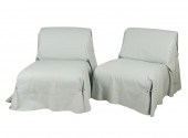 PAIR OF FENDI CASA TUNICA LOUN