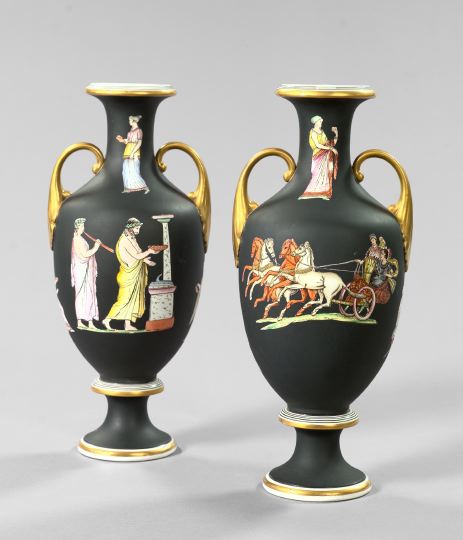 Pair of "Fenton" Two-Handled