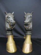 Pair of Figural Horsehead Andi