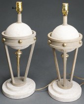 PAIR OF FINE ART LAMPS ART DEC