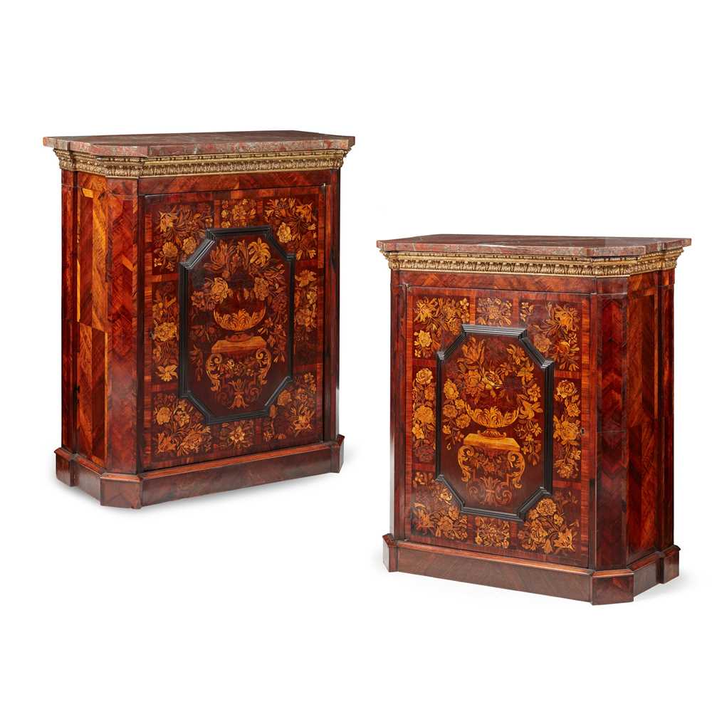 PAIR OF FINE DUTCH ROSEWOOD AND