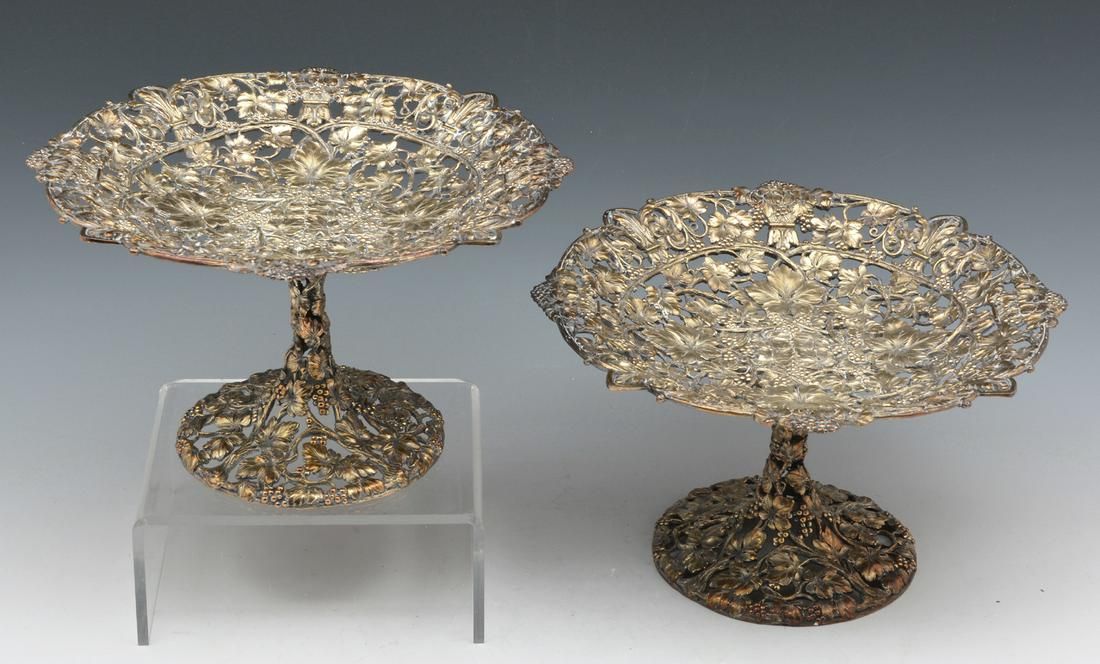 PAIR OF FINE SILVERPLATE ON