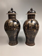 Pair of finely detailed, Chine