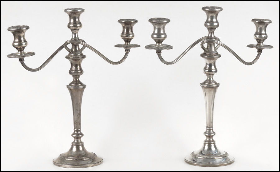 PAIR OF FISHER WEIGHTED STERLING