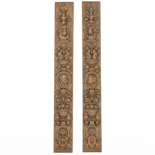 PAIR OF FLEMISH CARVED LIMEWOOD