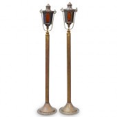 PAIR OF FLOOR ORIENTAL LANTERN