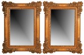 PAIR OF FLORAL-CARVED GILTWOOD