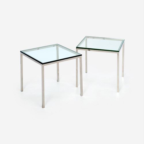 PAIR OF FLORENCE KNOLL STYLE SIDE