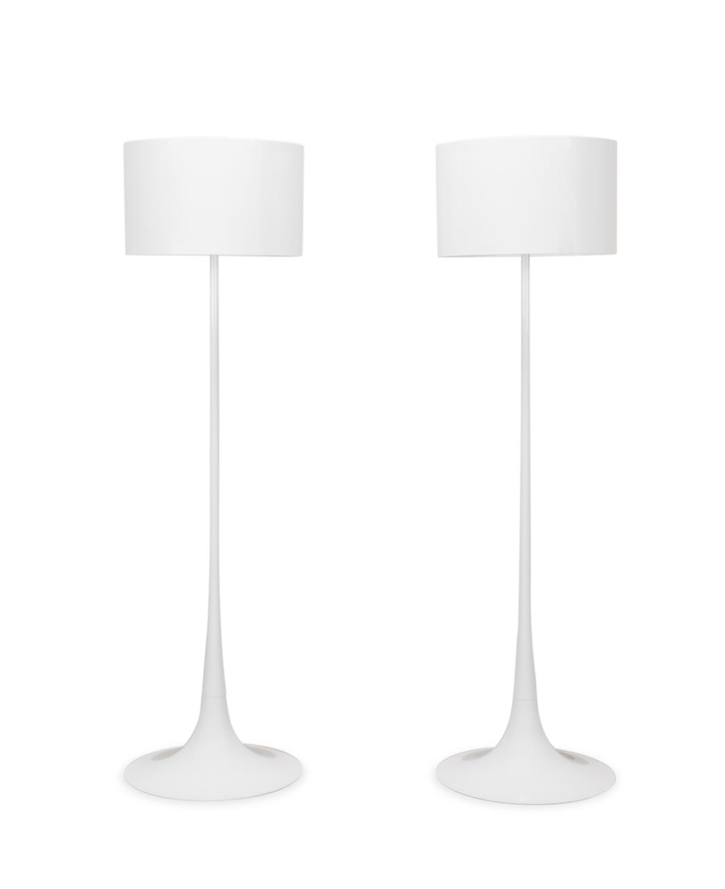 PAIR OF FLOS SPUN LIGHT-F FLOOR