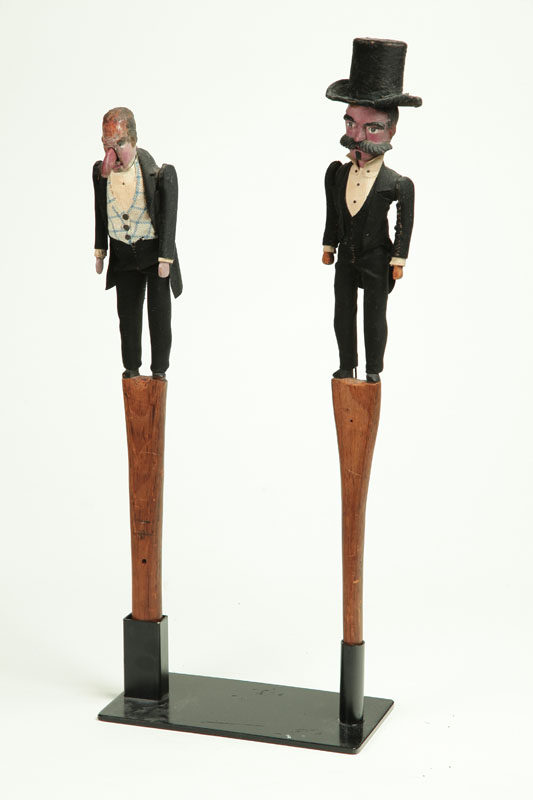 PAIR OF FOLK ART PUPPETS. 