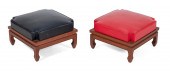 PAIR OF FOOT STOOLS LATE 20TH