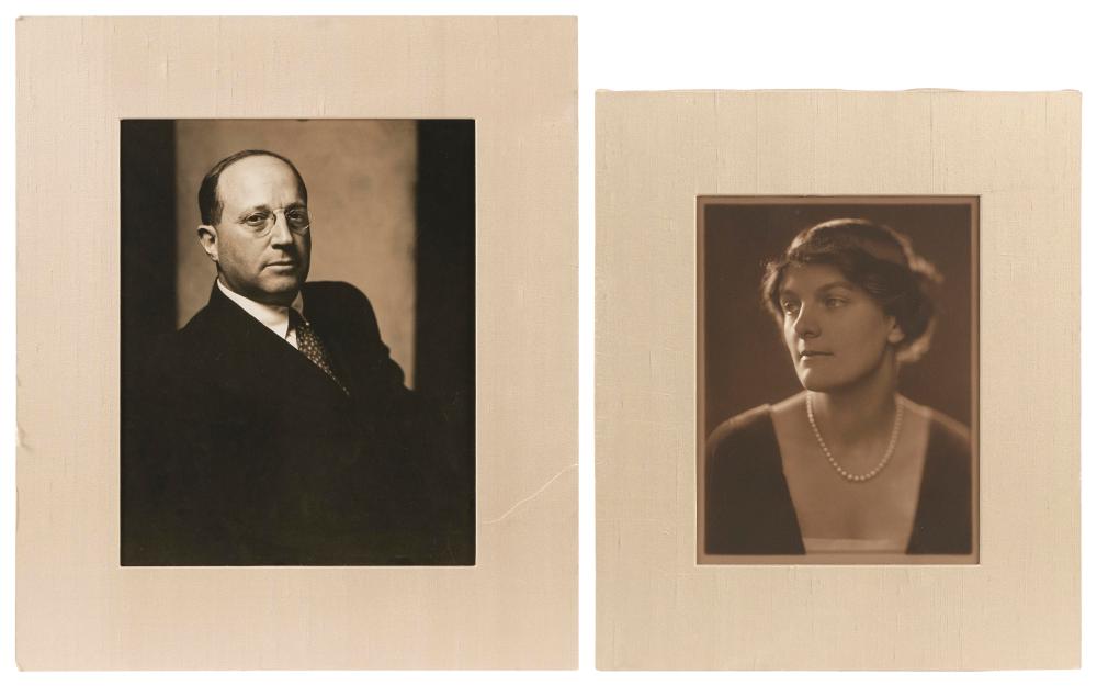 PAIR OF FORMAL PORTRAITS OF