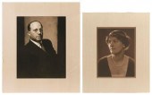 PAIR OF FORMAL PORTRAITS OF EU