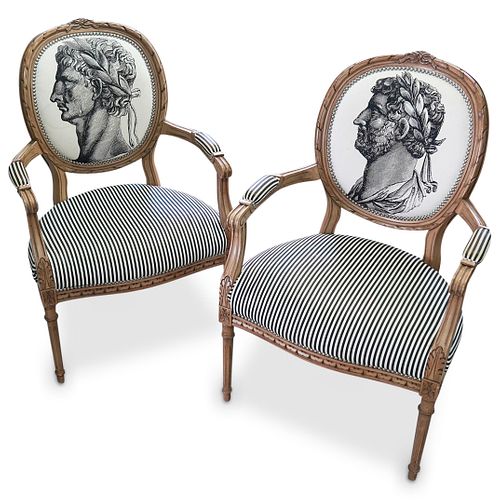 PAIR OF FORNASETTI STYLE