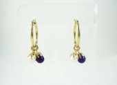 PAIR OF FOURTEEN KARAT GOLD HO