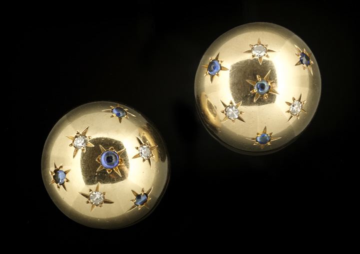 Pair of Fourteen-Karat Yellow Gold,