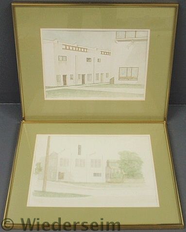 Pair of framed and matted