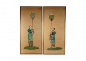 PAIR OF FRAMED CHINESE DECORAT