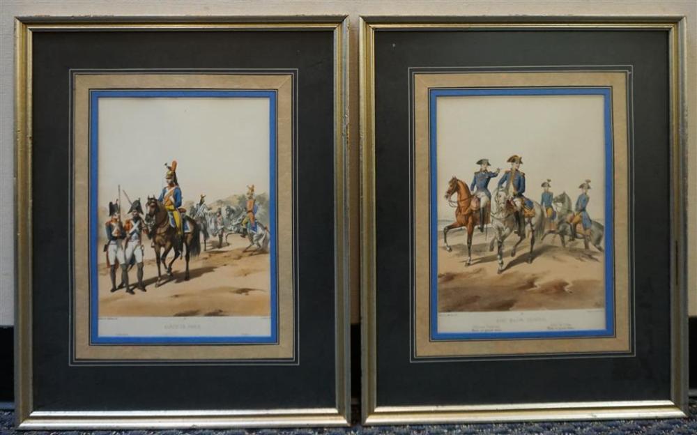 PAIR OF FRAMED COLORED