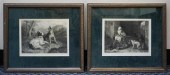 PAIR OF FRAMED ENGRAVINGS BY C