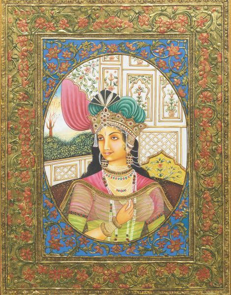 PAIR OF FRAMED INDIAN PORTRAIT