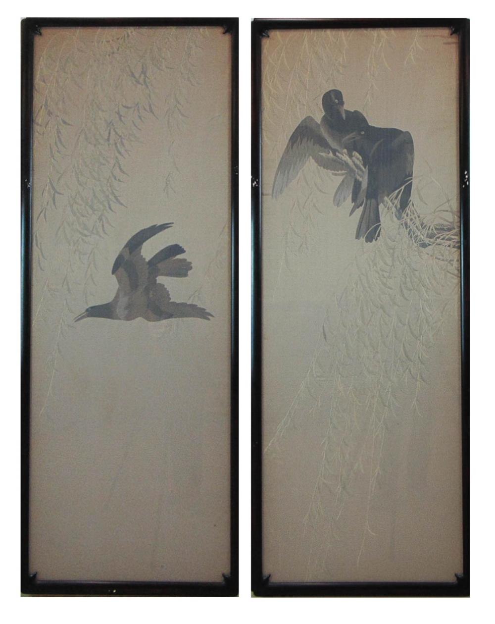 PAIR OF FRAMED JAPANESE