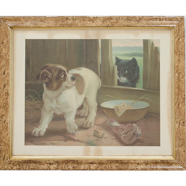 Pair of Framed Lithographs with