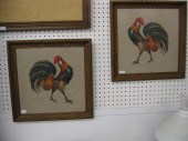 Pair of Framed Needlepoints of