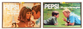 PAIR OF FRAMED "SAY PEPSI, PLE
