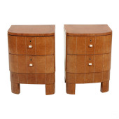 PAIR OF FRENCH ART DECO BURLWO