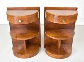 PAIR OF FRENCH ART DECO BURLWO