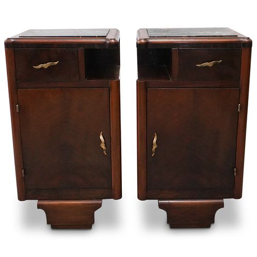 PAIR OF FRENCH ART DECO NIGHT