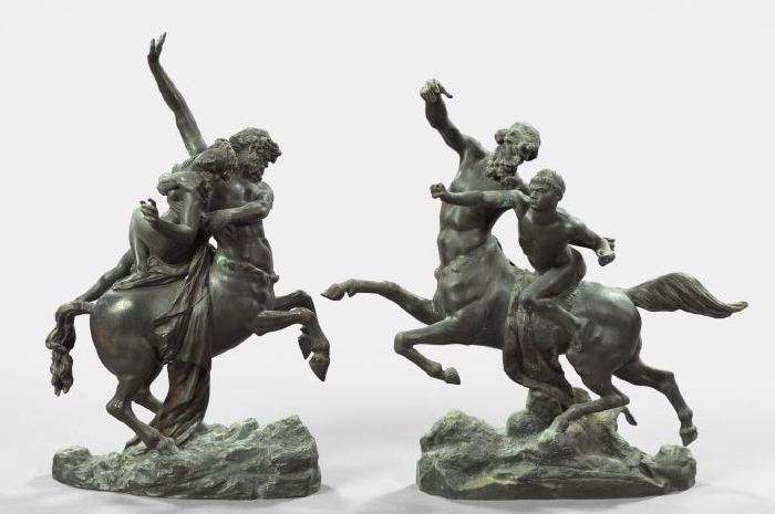 Pair of French Black-Patinated